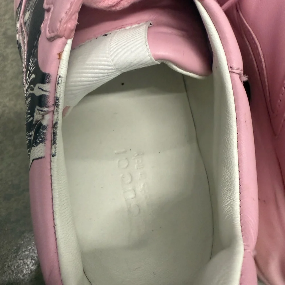 Gucci Pink Mystic Cat Rython Sneakers - Picture 7 of 9
